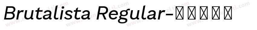 Brutalista Regular字体转换